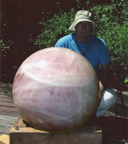 800-pound Rose Quartz Ball