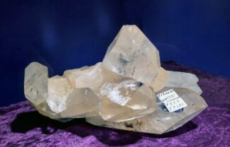 Inventory #  WK1731	Arkansas Quartz cluster orange tint