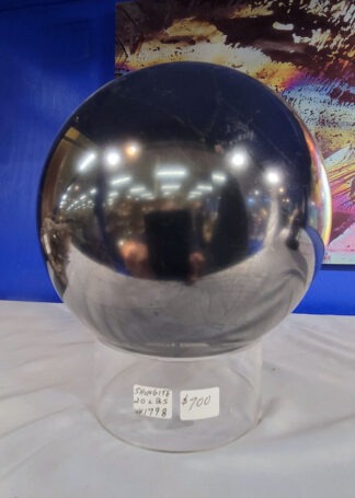 Inventory # WK1798	Shungite Ball on Plexiglass Stand