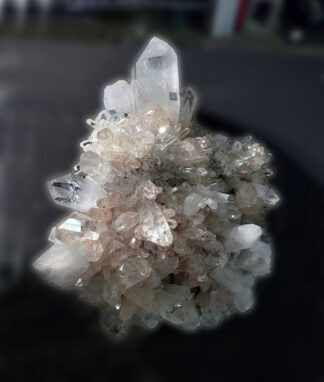 63-pound Arkansas Quartz Cluster with Hematite and  Manganese